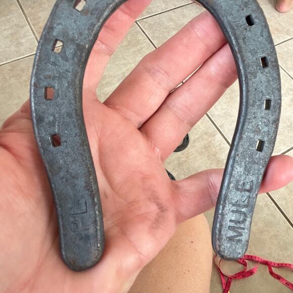 Lot of 4 Diamond Hot-Forged 2 PL Mule Horse Shoes Unused - Picture 4 of 7